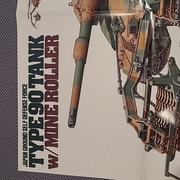 Tamiya Japan 90 Tank w/Mine Roller NOW IN STOCK Mini Poster 35236 - Picture 2 of 6